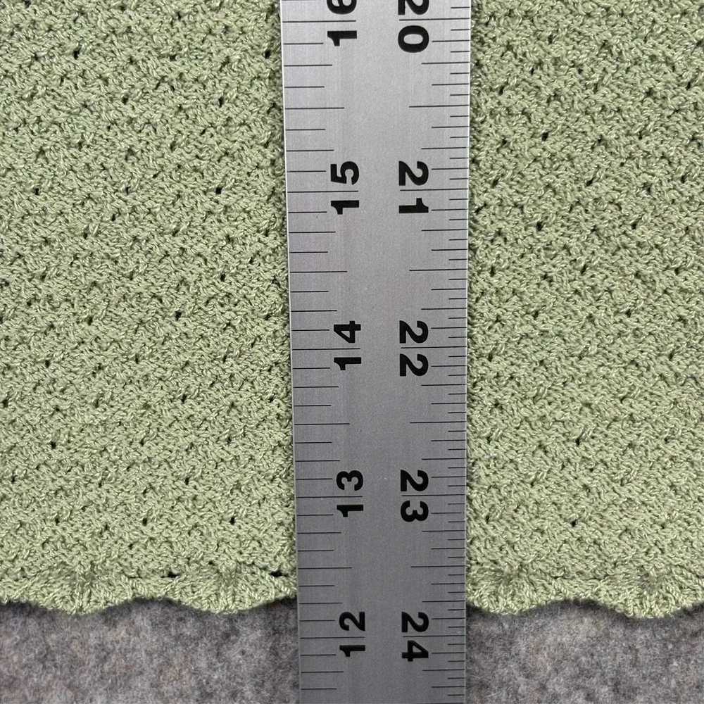 St John Knit 3pc Suit Set Jacket Skirt‎ Top Womens Size 6 Sage Green Vintage